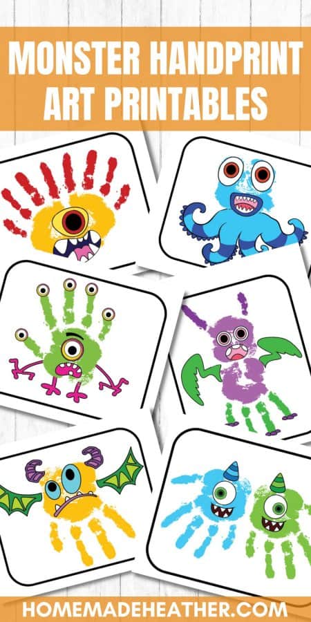 Monster Handprint Art Printables