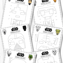 Free Star Wars Minecraft Connect the Dots Printables