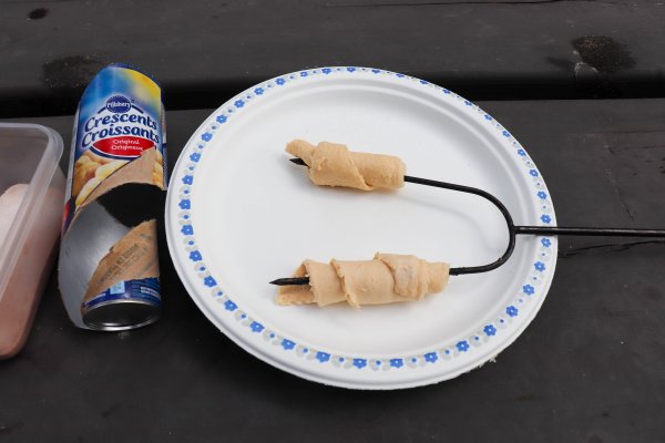 Crescent Roll Churro Process