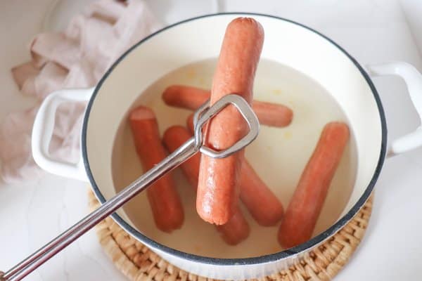 HOw to Boil Hot Dogs Process