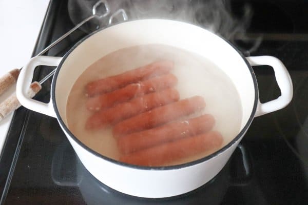 Hot to Boil Hot Dogs Process