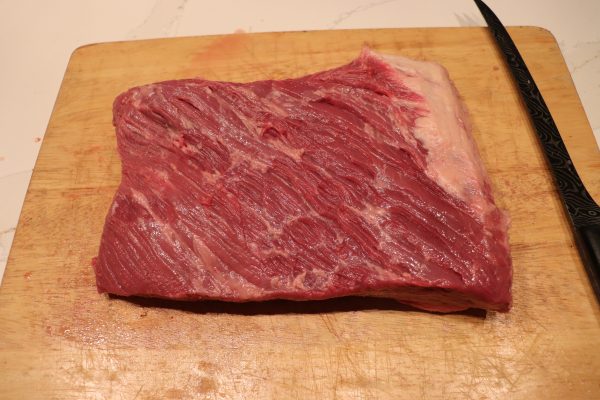 Beef brisket process trim fat