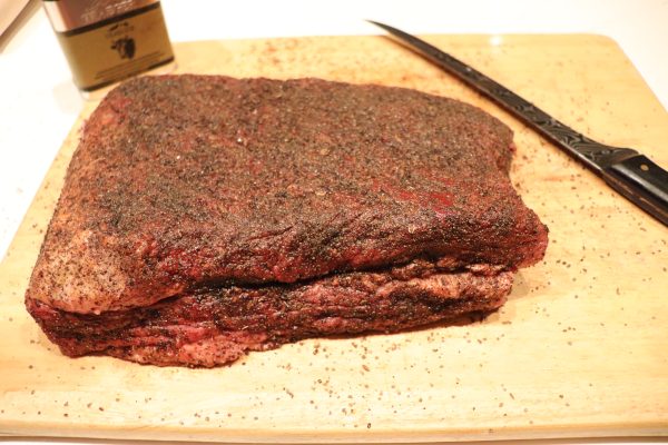 Beef brisket process rub