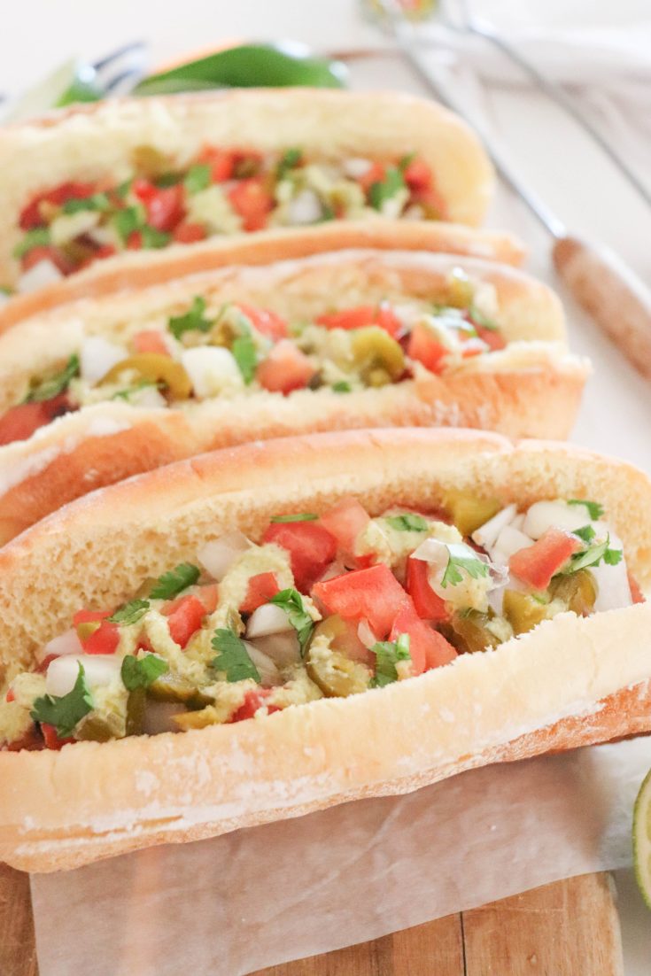 Mexican Style Hot Dogs - Culinary Ginger