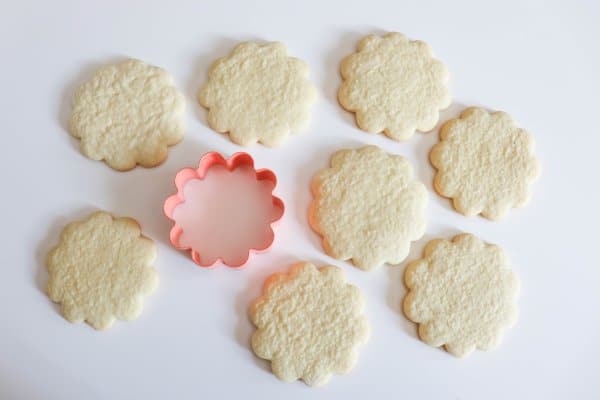 Mosaic Flower Sugar Cookies Process