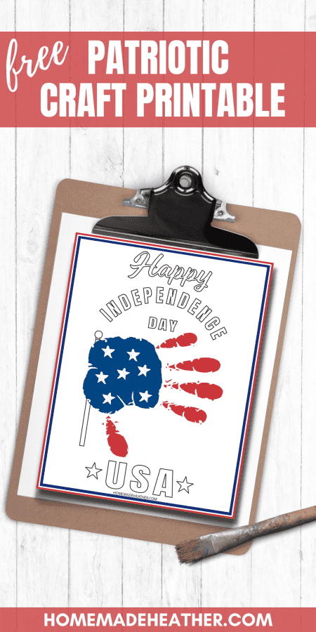 Patriotic Handprint Craft Printables