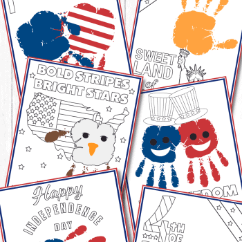 Patriotic Handprint Craft Printables