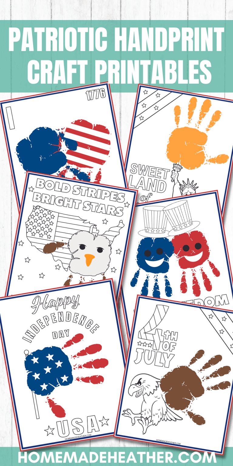 Patriotic Handprint Craft Printables