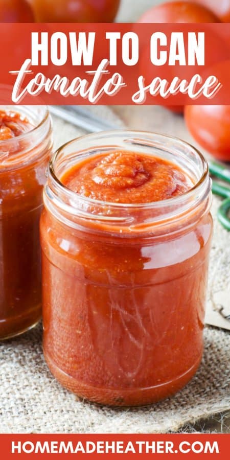 How to Can Tomato Sauce