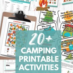 20+ Printable Camping Activities