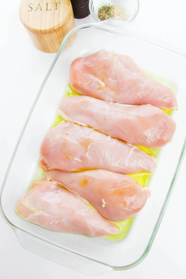 Keto Baked Chicken Breast Process