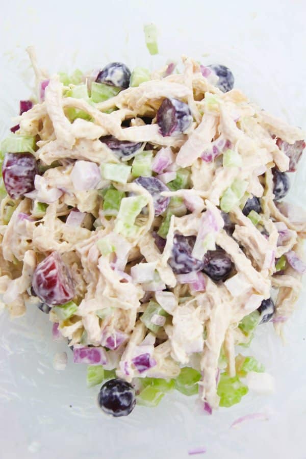 Chicken Salad With Grapes Process