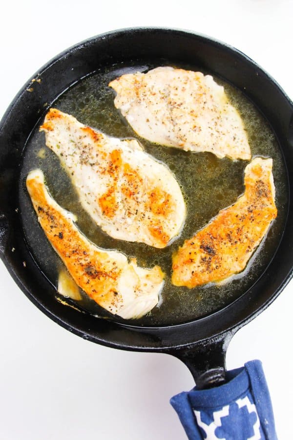 Tuscan Chicken Breast Skillet Recipe Process