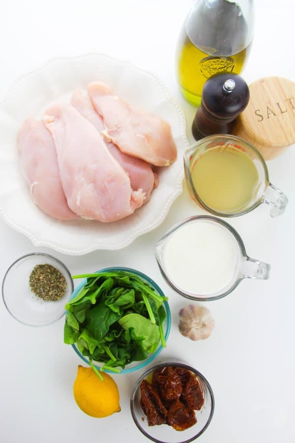 Tuscan Chicken Breast Skillet Recipe Ingredients