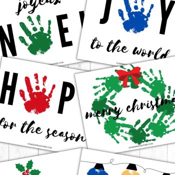 Christmas Quote Handprint Art Printables