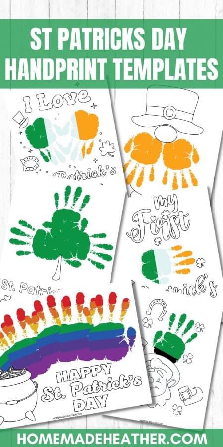 St Patricks Day Handprint Templates
