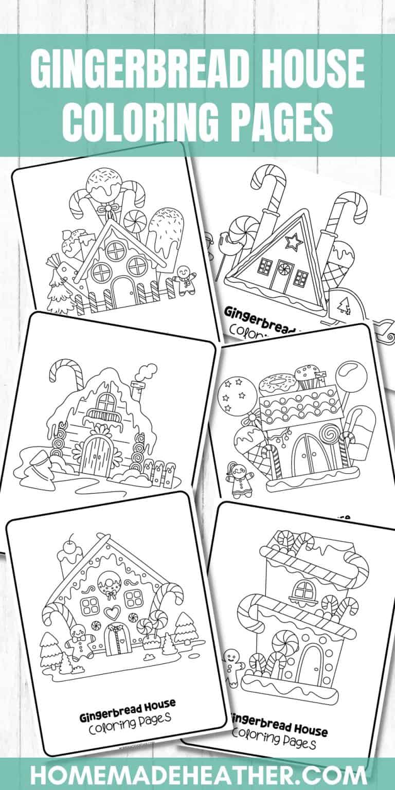 Gingerbread House Coloring Pages