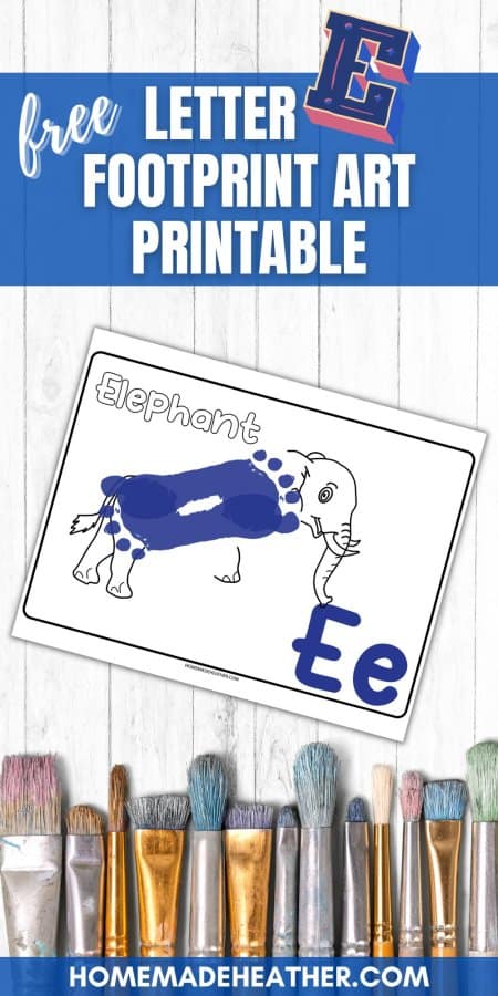 Letter E Printable Art Template