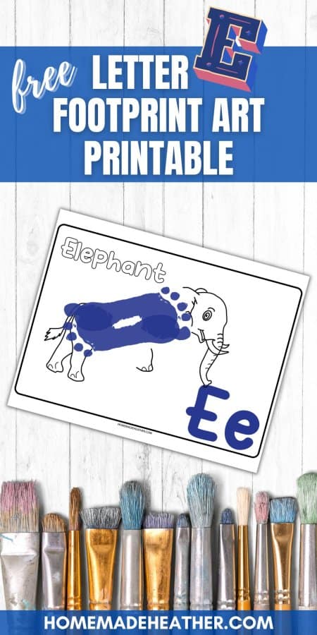 nature bingo printables Letter E Printable Art Template
