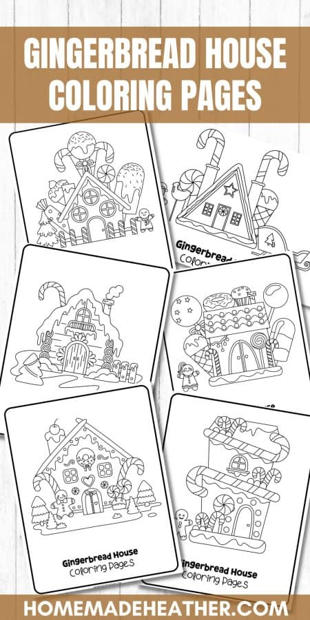 nature printable coloring pages Gingerbread House Coloring Pages
