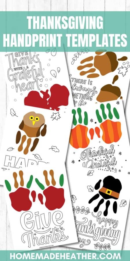 Thanksgiving Handprint Templates