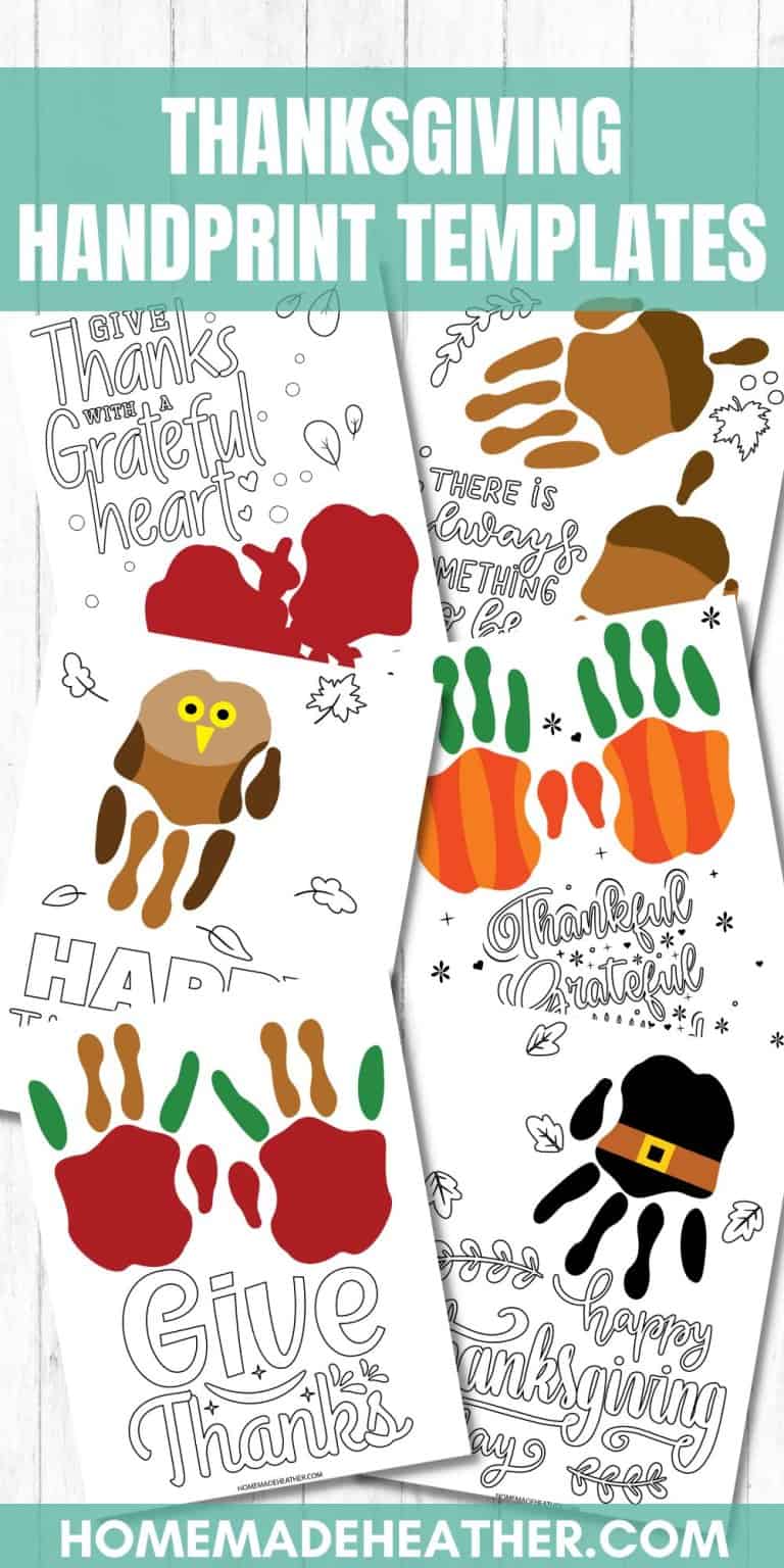 Thanksgiving Handprint Art Printables