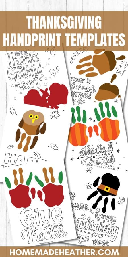 Thanksgiving Handprint Templates
