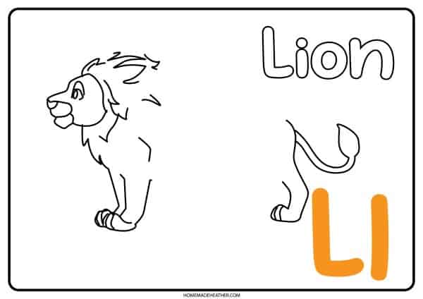 Letter L Footprint Art Template