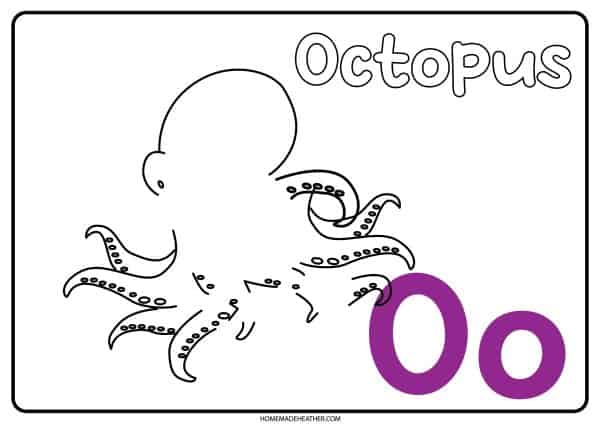 Letter O Footprint Art Template