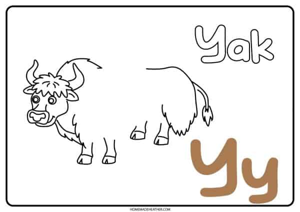 Letter Y Footprint Art Template