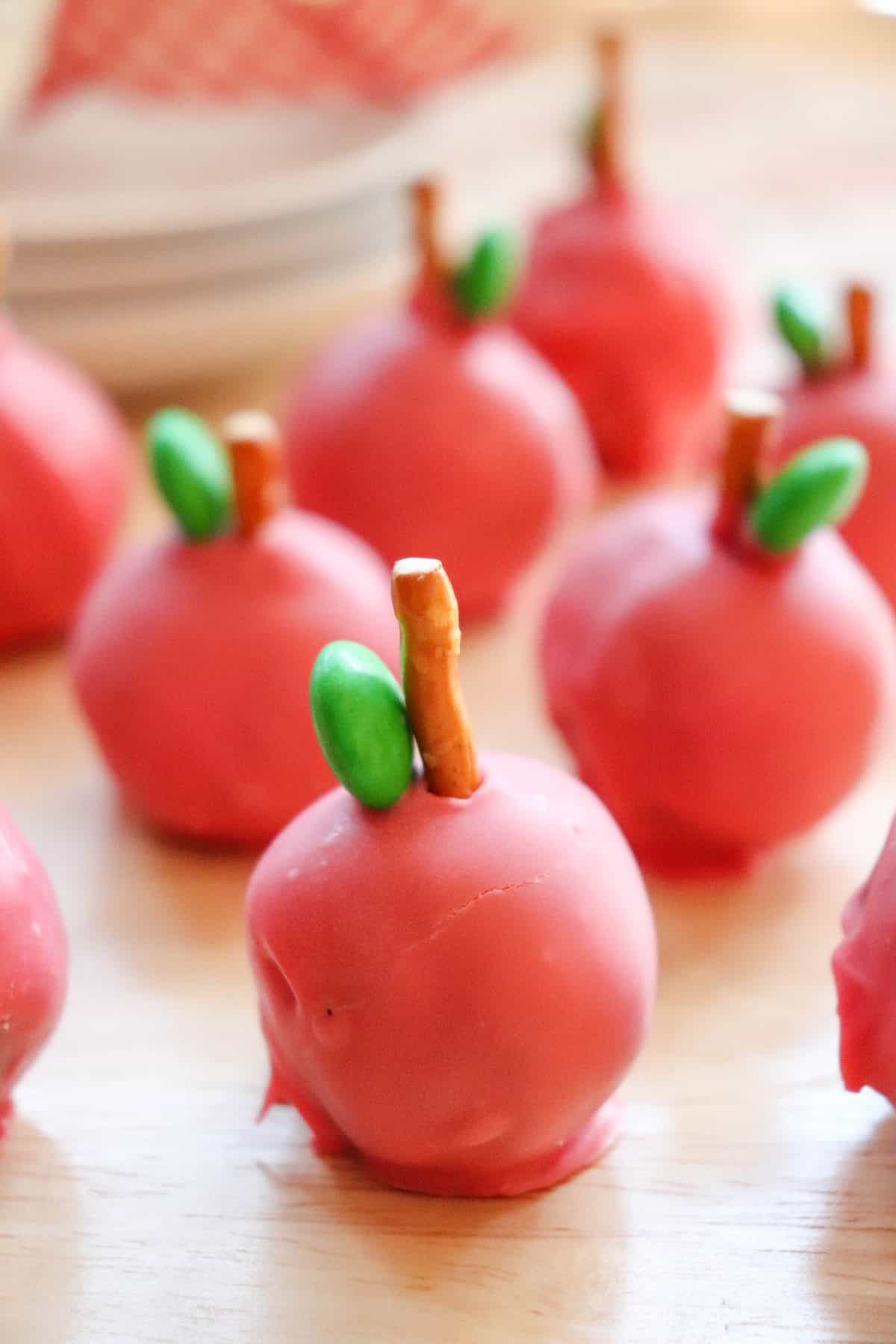Apple Oreo Cake Balls