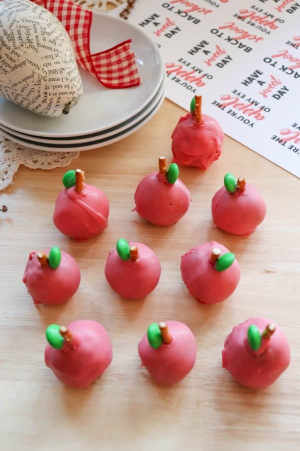 Apple Oreo Cake Balls
