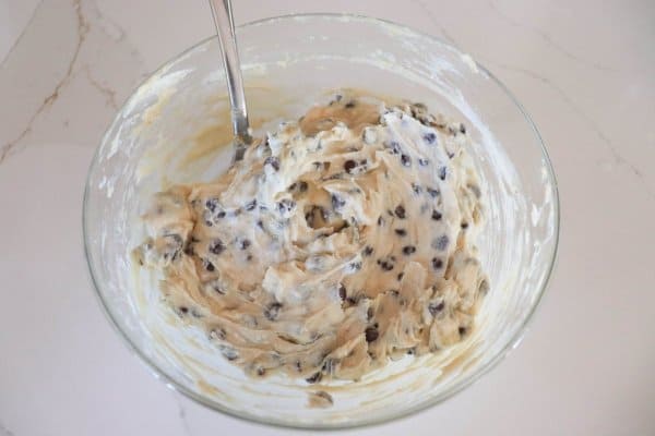 Chocolate Chip Cheese Ball Process
