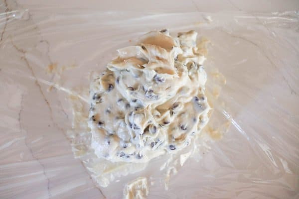 Chocolate Chip Cheese Ball Process