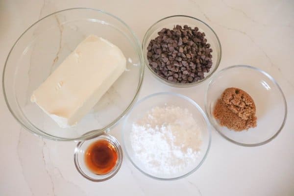 Chocolate Chip Cheese Dip Ingredients