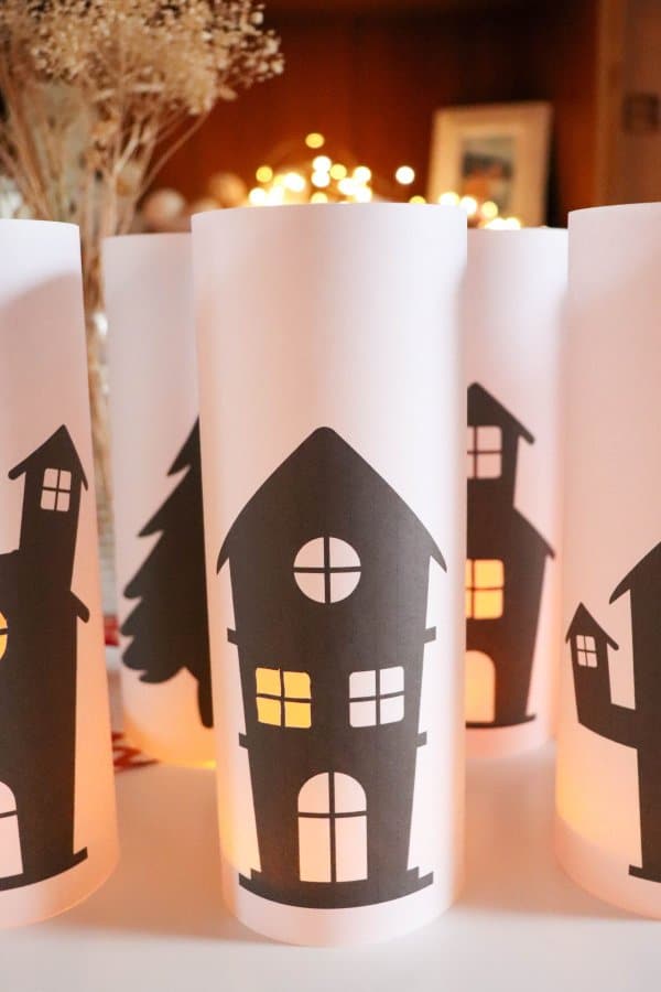 Christmas Village Paper Lantern Printables