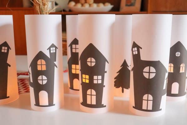 Christmas Village Paper Lantern Printables