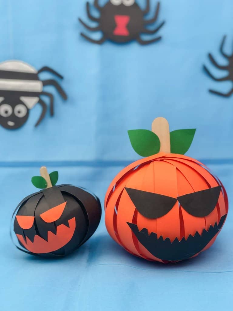 Easy Paper Pumpkin Craft