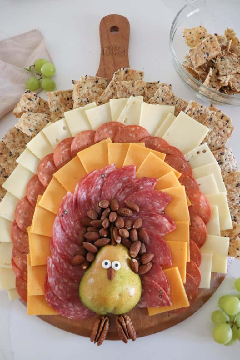 Thanksgiving Turkey Charcuterie Board