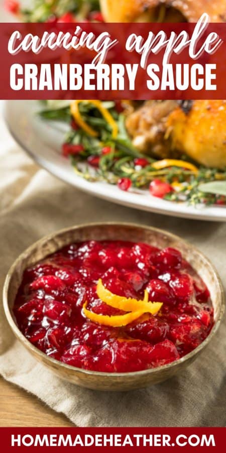 How to Can Apple Cranberry Sauce