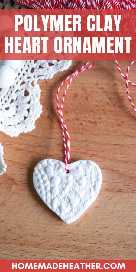 Polymer Clay Heart Ornament