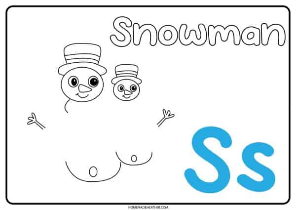 Letter S Footprint Art Template