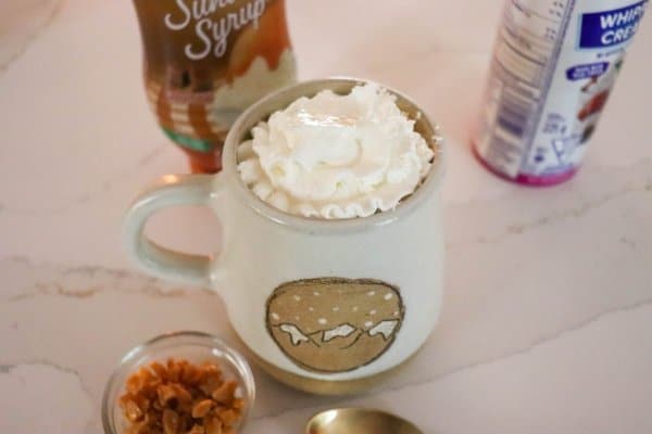 Caramel Brulee Latte Process