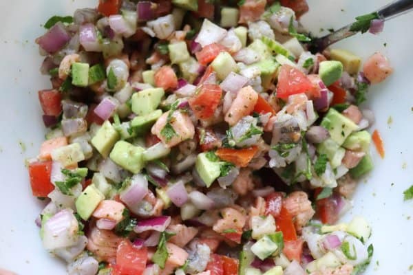 Crab & Shrimp Ceviche Process