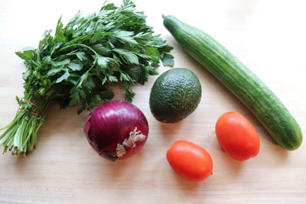 Crab & Shrimp Ceviche ingredients