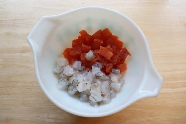 Crab & Shrimp Ceviche Process