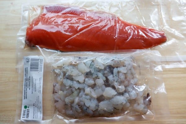 Crab & Shrimp Ceviche Ingredients