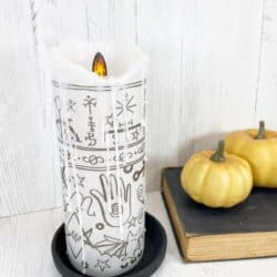 Hocus Pocus Black Flame Candle Craft