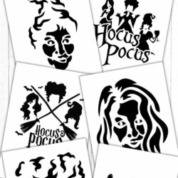 Hocus Pocus Pumpkin Carving Stencils