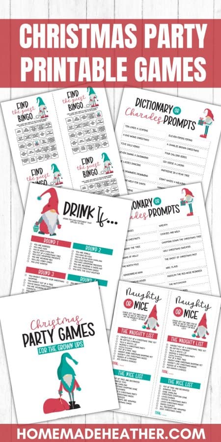 Christmas Party Printable Games